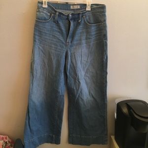 Madewell Wide Leg Crop Jeans
